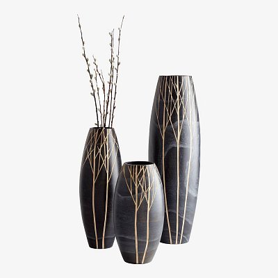 Onyx Winter Vase